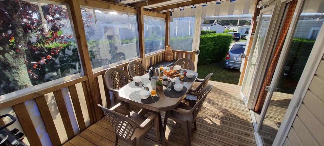 Mobilhome 2Ch Climatise-Terrasse Fermee-4 Velos-Camping 4 Etoiles Les Charmettes Les Mathes Bagian luar foto