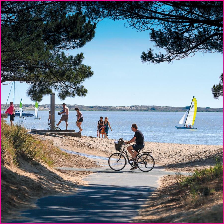 Mobilhome 2Ch Climatise-Terrasse Fermee-4 Velos-Camping 4 Etoiles Les Charmettes Les Mathes Bagian luar foto